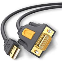UGREEN 20223 Cable USB RS232 DB9 Puerto Serie 9 Pin- Adaptador Cable RS232 a USB Conversor- USB a Puerto COM para…